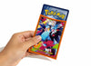Official Pokémon Center card sleeve featuring Mega Charizard X in a fierce battle pose with blue flames, designed for standard-sized trading cards like Pokémon and One Piece.
