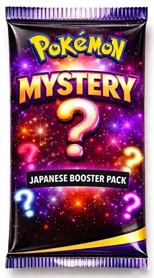 Pokémon Mystery Japanese Booster Pack with colorful design and question marks