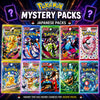 Pokémon Mystery Packs Japanese packs with colorful packaging on a dark background