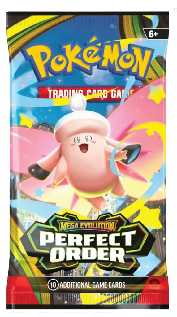 pokemon english booster packs TCG: Authentic Factory Sealed Pack (Includes Mystery Card Bundle - V/VMAX 1 in 3 Mega EvolutionPitch Black Pokmon Mega Evolution Perfect Order