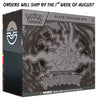Pokémon Mega Evolution Pitch Black Elite Trainer Box featuring premium collector packaging with 9 booster packs and exclusive trainer accessories.