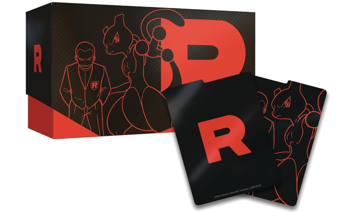 Pokémon Red and Black game box with character illustrations on a white background