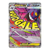 A holographic Pokémon TCG trading card of Groudon, featuring a silver border, Japanese text, and a vibrant pink, purple, and orange illustration of Groudon with the name 'Groudon' in large yellow letters.