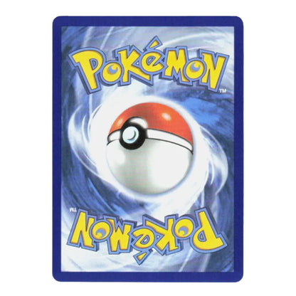 A Pokémon card deck box or package front featuring a blue border, a large red-and-white Pokémon ball in the center, and yellow 'Pokémon' logos at the top and bottom on a white background.