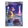 A single Pokémon trading card shown against a plain white background. The card is labeled 'Stadium Trainer' and titled 'Area Zero Underdepths,' with blue crystalline artwork and card text below.