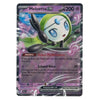 A single Pokémon trading card featuring Meloetta EX from the Basic set, shown upright against a plain white background. The card has a purple and black border with artwork of Meloetta in green, white, and blue, plus musical note graphics.