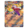 A holographic Pokémon trading card featuring SKELEDIRGE EX, a Stage 2 Fire-type Pokémon with a 340 HP count, displayed against a clean white background.