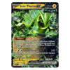 A single Pokémon trading card for Iron Thorns EX from the Future EX expansion, featuring a green armored insect-like creature on a dark metallic card face with visible text and game-related details.