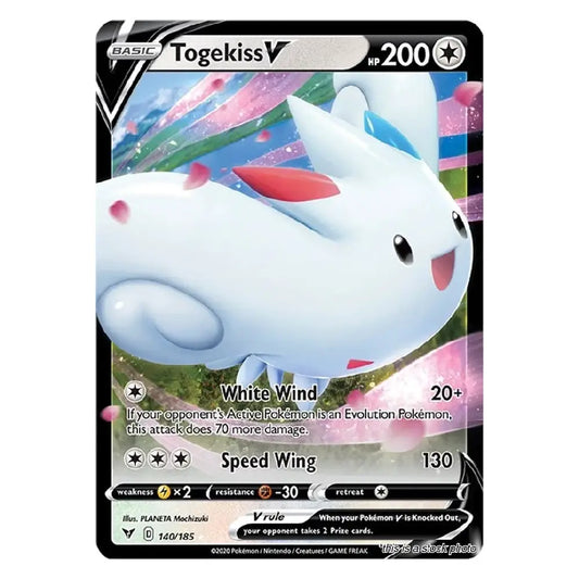 A single Pokémon trading card featuring Togekiss in the Basic set, with the character artwork centered and card stats, text, and the Pokémon logo visible.
