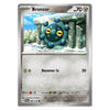 A single Pokémon trading card for Bronzor, shown against a plain white background. The card features a silver-gray border, the name 'Bronzor' at the top, and an illustration of the blue creature in a snowy stone structure.