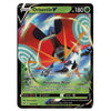 A single Pokémon trading card for Orbeetle V, shown against a plain white background. The card features artwork of Orbeetle with red, black, blue, and green tones, and visible text including 'BASIC', 'Orbeetle V', '180', and 'Strafe'.