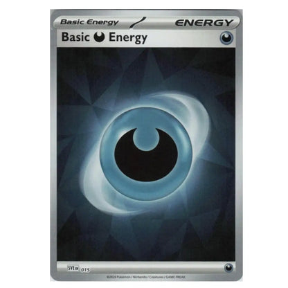 A single Pokémon trading card titled "Basic Energy" with a dark blue and black abstract eye-like graphic on the front, shown against a plain white background.