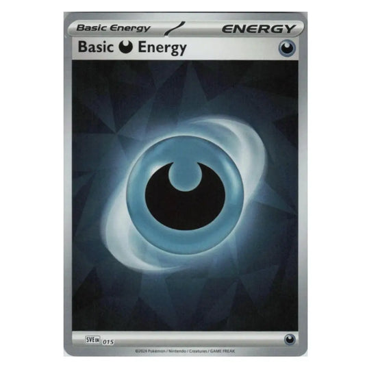 A single Pokémon trading card titled "Basic Energy" with a dark blue and black abstract eye-like graphic on the front, shown against a plain white background.