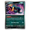 A single Pokémon trading card for Seviper from the 2024 TCG Rising Storm expansion. The card features artwork of the Seviper with its signature color scheme of teal, yellow, and red, set against a dark purple background.