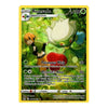 A single Pokémon trading card featuring Roserade, a Stage 1 Grass-type Pokémon. The card has a bright yellow border, green and white artwork of Roserade in a forest, and a character with orange hair on the left.