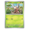 A single Pokémon trading card for Pinsir, shown flat against a plain white background. The card has a green gradient field, a silver border, and artwork of the insect-like Pokémon in the center.