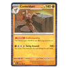 A single Pokémon trading card featuring Conkeldurr, a Stage 2 Macha Pokémon. The card has a yellow-orange gradient background with character artwork showing Conkeldurr climbing a rock, and text detailing its 'Craftsmanship' ability and 'Swing Around' attack.