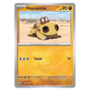 A single Pokémon trading card for Hippopotas from the Basic set, shown against a plain white background. The card features a yellow-orange desert illustration of the Hippopotas, with stats and the Tackle move printed on it.