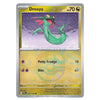 A single Pokémon trading card for Dreepy from the Basic set, featuring a green dragon illustration on a gold and purple card face with a silver border.