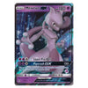A single Pokémon trading card featuring Mewtwo GX in the Basic set, with a purple and pink character illustration, HP 180, and card text for Super Psy Bolt and Psycrush GX, shown on a plain white background.