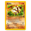 A Pokémon trading card featuring the character Manky, with a yellow border, illustrated artwork of the pig monkey in the center, and text details including 30 HP and the Scratch move.