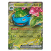 A single Pokémon trading card featuring Venusaur EX from the Emerald Gardens expansion. The card shows Venusaur with green leaves and pink flowers, set against a dark green and gold background with trading card interface elements and text including 'Tranquil Flower' and 'Dangerous Toxitch'.