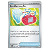 A Pokémon trading card from the Bug Catching Set, featuring artwork of a blue net and a red bug trap on a yellow-green background, with card text and Pokémon branding visible.