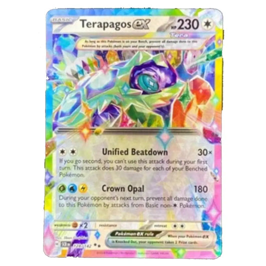 Terapagos ex Double Rare 128/142 Stellar Crown Pokémon Card