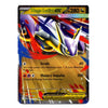 A single Pokémon trading card featuring Mega Latias EX, shown against a plain white background. The card has a gold and blue border with artwork of the Pokémon in purple, blue, red, and yellow tones.
