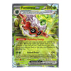 A single Pokémon trading card for Forretress EX, featuring artwork of the Pokémon with a red and white body, green and yellow highlights, and game text on a silver-bordered card.