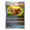 A single Pokémon trading card for the 'Earthen Vessel' Item from the Ancient Era set, featuring a glowing brown pot on a green and yellow swirling background.