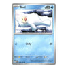 A single Pokémon trading card for Seel from the Basic set, shown against a plain white background. The card features a silver border, a light blue lower section with the text 'Chilly 20', and artwork of a white seal lying on icy water above a dark blue rocky background.