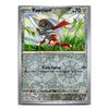 A single Pokémon trading card for Pawniard from the Basic set, shown against a plain white background. The card features artwork of the Pokémon in green grass and game text including 'Triple Cutter' and '10x'.