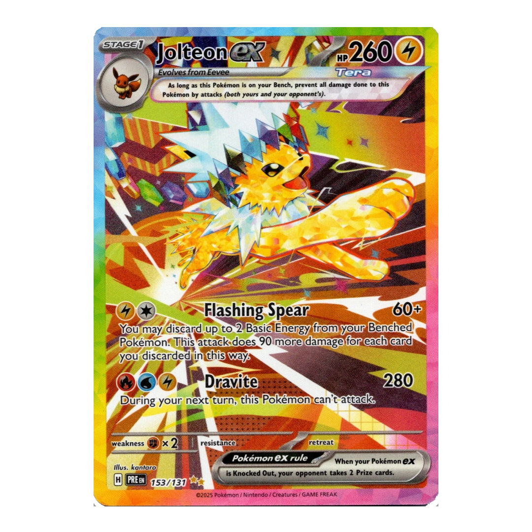 Jolteon ex Special Illustration Rare 153/131 Prismatic Evolutions English Pokémon Card