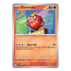 A single Pokémon trading card for Darumaka, shown against a plain white background. The card features orange and red design elements with the character artwork in the center and text detailing its 'Blaze Ball' attack.