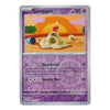 A single Pokémon trading card for Sandygast from the Basic set, shown against a plain white background. The card has a purple border, a central illustration of a sand castle with a red heart on top, and text for Sand Attack and Spooky Shot.