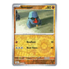 A single Pokémon trading card for Nosepass from the Basic set, shown against a plain white background. The card features a silver border, an orange and yellow game-style background, and an illustration of the blue-gray Nosepass character with a red snout.