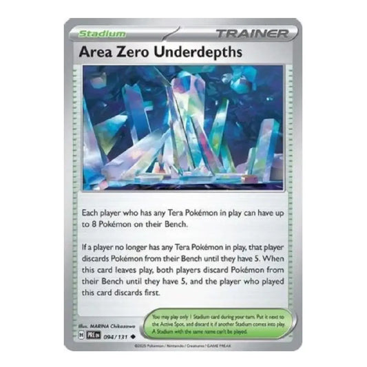 Area Zero Underdepths 094/131 Uncommon Prismatic Evolutions English Pokémon Stadium Card