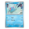 A single Pokémon trading card for Tentacool from the Basic set, shown against a plain white background. The card features a blue water-themed illustration of the character, with text listing 'Tingle' and 'Watering' costs and effects.