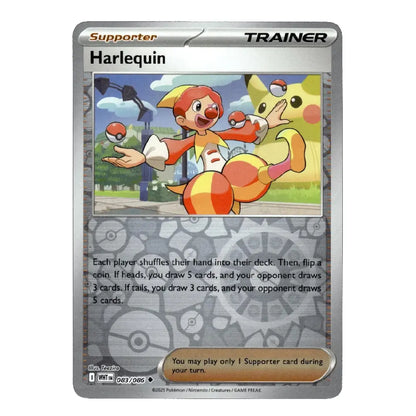 Harlequin Reverse Holo Uncommon 083/086 White Flare English Pokémon Trainer Card