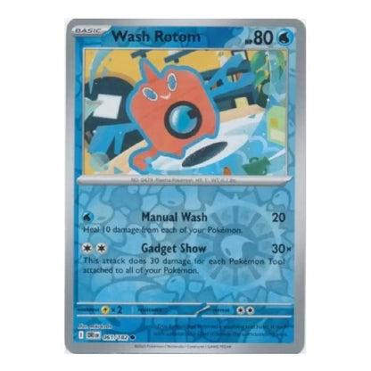 A single Pokémon trading card featuring Wash Rotom from the Blue Skies expansion, shown against a plain white background.