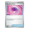 A Pokémon TCG trading card for 'Wondrous Patch' from the Platinum set, featuring a pink rose petal illustration and a silver card border.