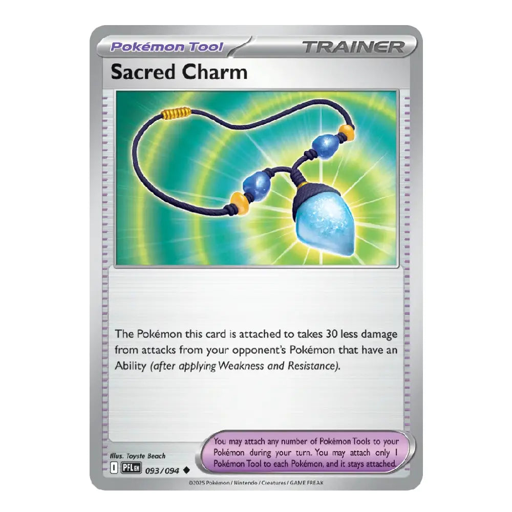Sacred Charm Uncommon 093/094 Phantasmal Flames English Pokémon Trainer Card