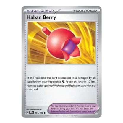 Haban Berry Common 111/131 Prismatic Evolutions English Pokémon Trainer Card