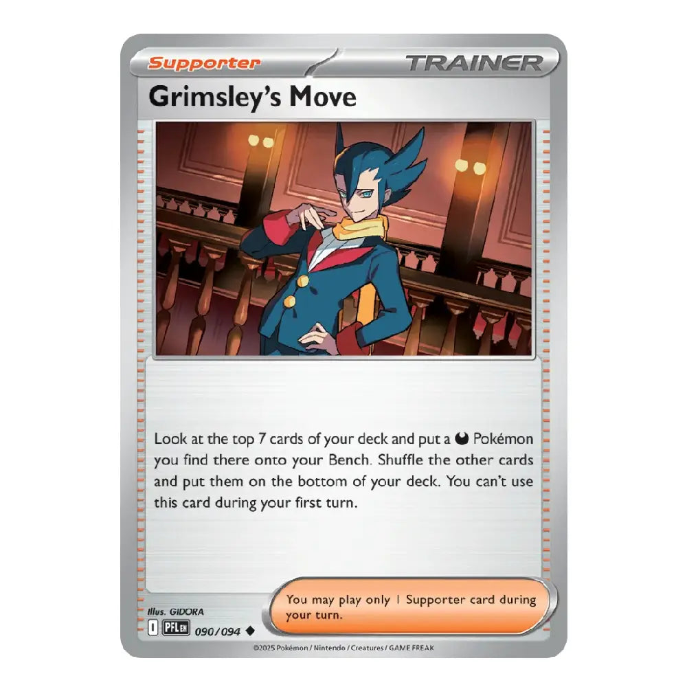 Grimsley's Move Uncommon 090/094 Phantasmal Flames English Pokémon Trainer Card