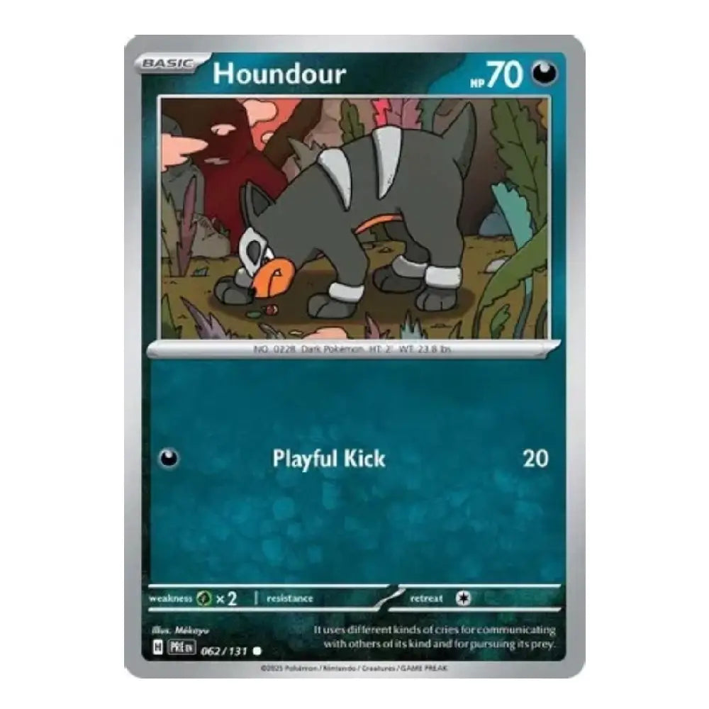 Houndour Common 062/131 Prismatic Evolutions English Pokémon Card