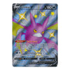 A holographic Pokémon TCG card of the character Crobat from the Basic Set, featuring a purple and pink creature with yellow stars on a blue background.