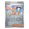 A Pokémon TCG Orthega Supporter card from the Fates of the First Edition set, featuring artwork of a character with pink hair and a colorful outfit.