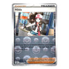 A Pokémon trading card featuring Hilda, a Supporter Trainer card from the 2024 TCG Expansion Year 1 Set. The card has a silver border, a silver-gray text box with Pokéball icons, and an illustration of Hilda in a pink and white cap, brown hair, and a black vest.