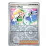 A Pokémon Trading Card Game card titled "Emcee's Hype" featuring a silver holographic border, a colorful illustration of a blonde female performer in green and white, and card text at the bottom.